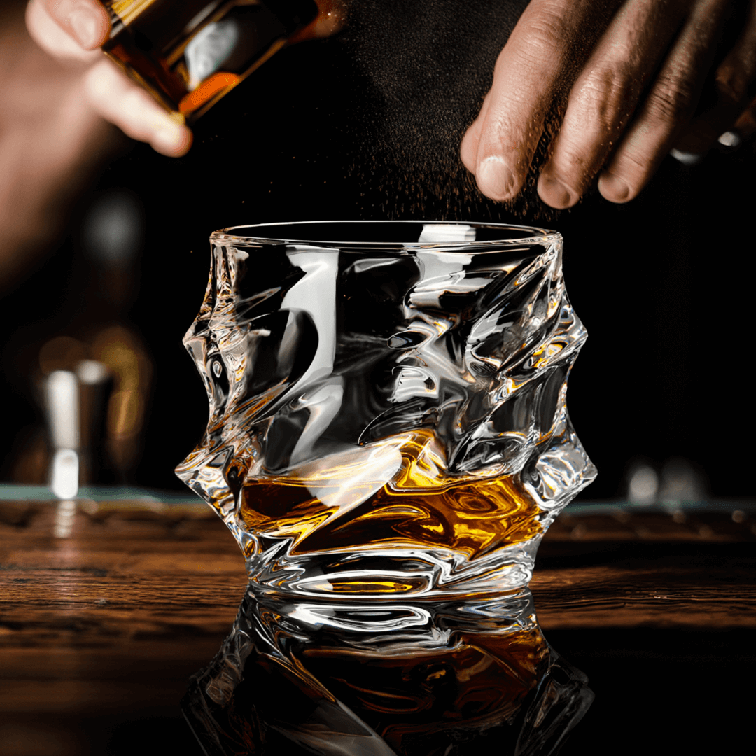 Service de verres et carafe en cristal japonais Storm